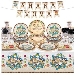 NEW 170 Pieces Rosh Hashanah Decorations